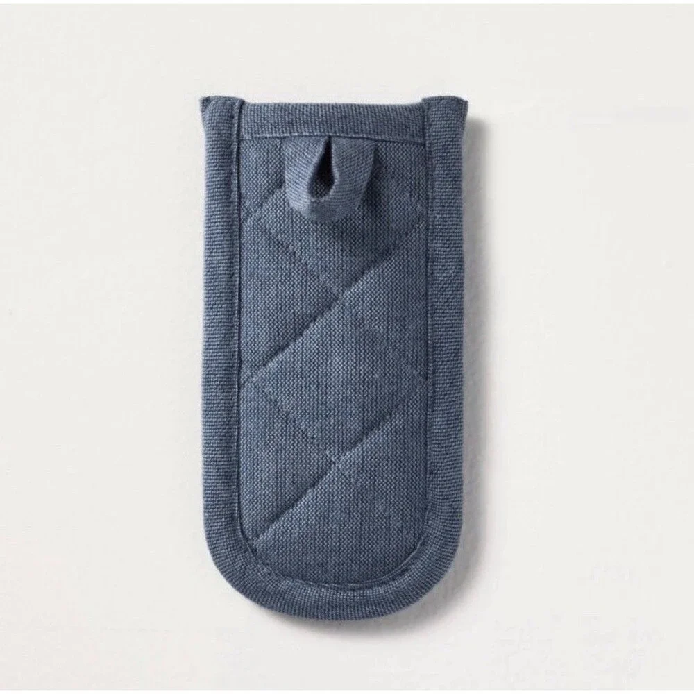 Panhandles Mitt Navy Denim Hearth & Hand With Magnolia Set Of 2